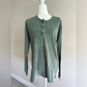 PINK distressed shirt